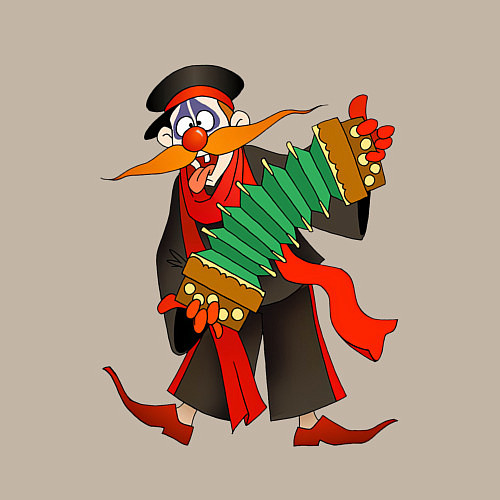 Мужской свитшот Мужичок усатый / Миндальный – фото 3