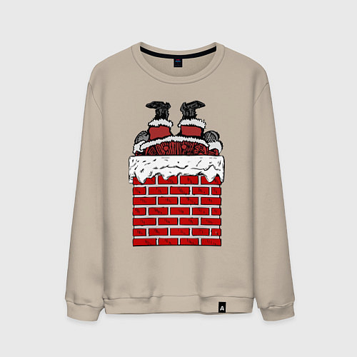 Мужской свитшот Рождество отменяется / Миндальный – фото 1