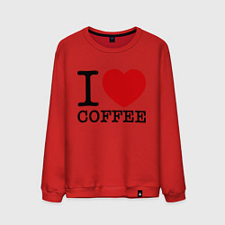 Мужской свитшот I love coffee