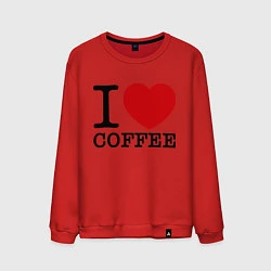 Мужской свитшот I love coffee