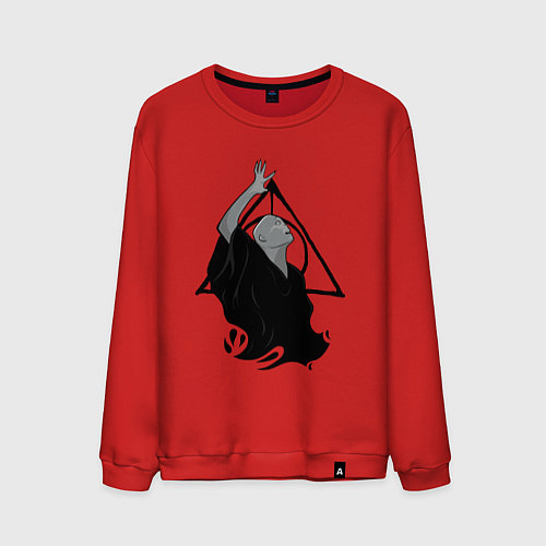 Мужской свитшот Лорд Волан-де-Морт и Дары смерти / Красный – фото 1