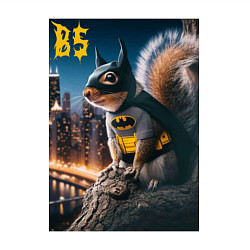 Свитшот хлопковый мужской Bat squirrel - ai art fantasy, цвет: белый — фото 2