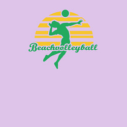 Свитшот хлопковый мужской Beach volley, цвет: лаванда — фото 2