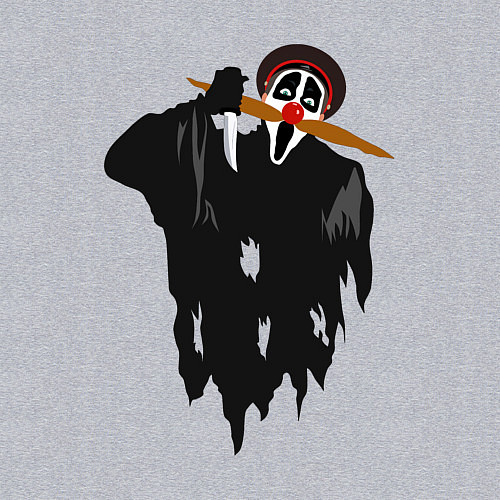 Мужской свитшот Крик-мужик из Деревня дураков мем / Меланж – фото 3