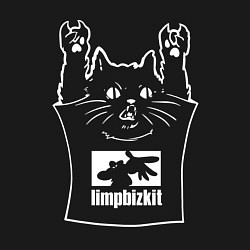 Свитшот хлопковый мужской Limp Bizkit - cat rock, цвет: черный — фото 2