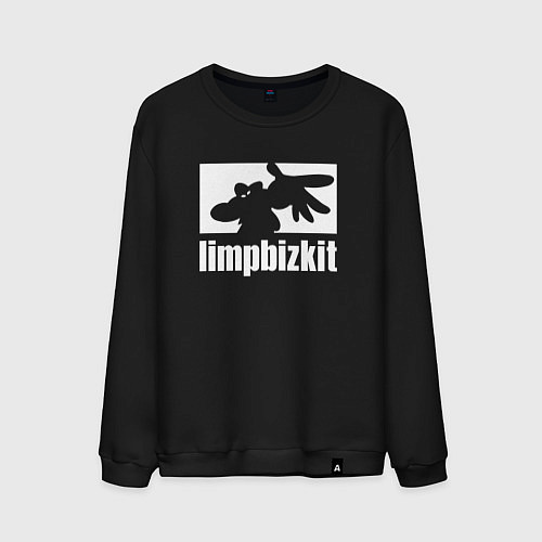 Мужской свитшот Limp Bizkit - logo / Черный – фото 1