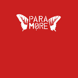 Свитшот хлопковый мужской Paramore - logo, цвет: красный — фото 2