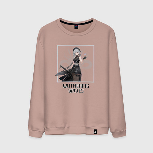 Мужской свитшот Саньхуа / Пыльно-розовый – фото 1