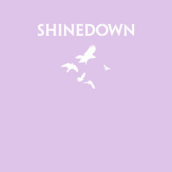 Свитшот хлопковый мужской Shinedown - logo, цвет: лаванда — фото 2