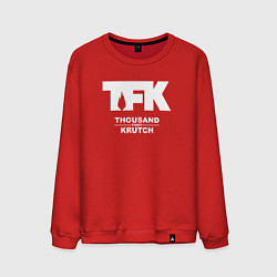 Свитшот хлопковый мужской Thousand Foot Krutch - logo, цвет: красный