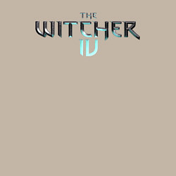 Свитшот хлопковый мужской The witcher 4 logo, цвет: миндальный — фото 2