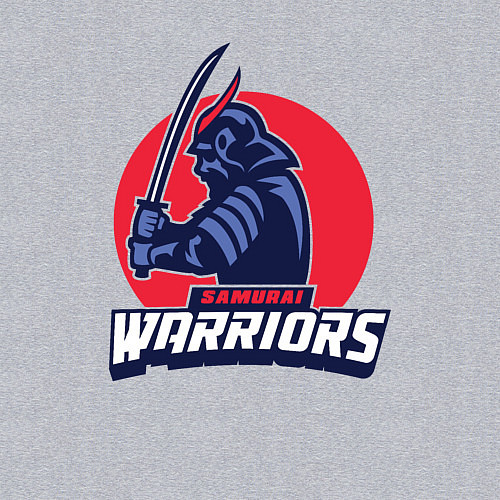 Мужской свитшот Samurai warriors / Меланж – фото 3
