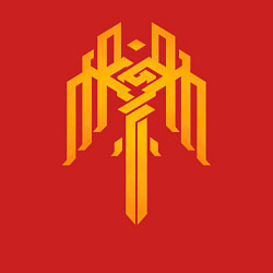 Свитшот хлопковый мужской Сrest Kirkwall - Dragon age, цвет: красный — фото 2