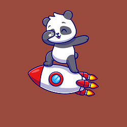 Свитшот хлопковый мужской Rocket panda, цвет: кирпичный — фото 2