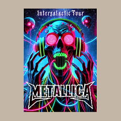 Свитшот хлопковый мужской Metallica - playbill of the intergalactic tour, цвет: миндальный — фото 2