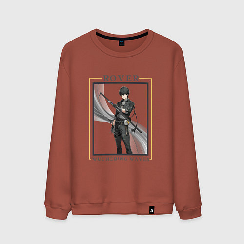 Мужской свитшот Rover Male / Кирпичный – фото 1