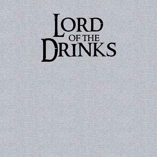 Мужской свитшот Lord of the drinks logo / Меланж – фото 3