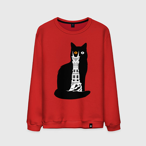 Мужской свитшот Око Котоурона / Красный – фото 1