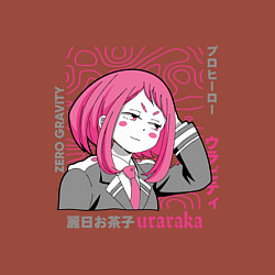 Свитшот хлопковый мужской Моя геройская академия герой Uraraka, цвет: кирпичный — фото 2