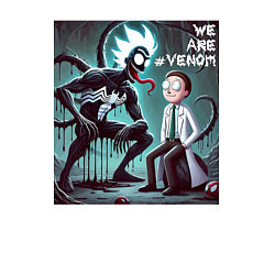 Свитшот хлопковый мужской Rick and Morty - we are Venom, цвет: белый — фото 2