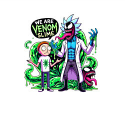 Свитшот хлопковый мужской We are Venom slime - Rick and Morty, цвет: белый — фото 2