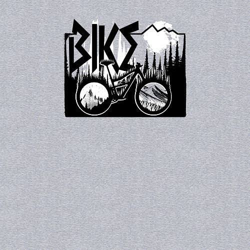 Мужской свитшот Bike mtb / Меланж – фото 3