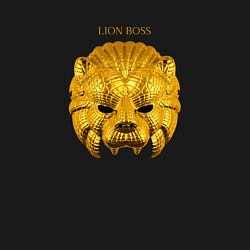 Свитшот хлопковый мужской Маска золотого льва из игры в кальмара, цвет: черный — фото 2