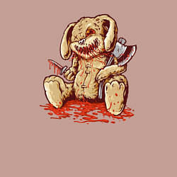 Свитшот хлопковый мужской Зайчик киллер, цвет: пыльно-розовый — фото 2