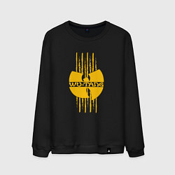 Свитшот хлопковый мужской Wu-Tang tiger style, цвет: черный