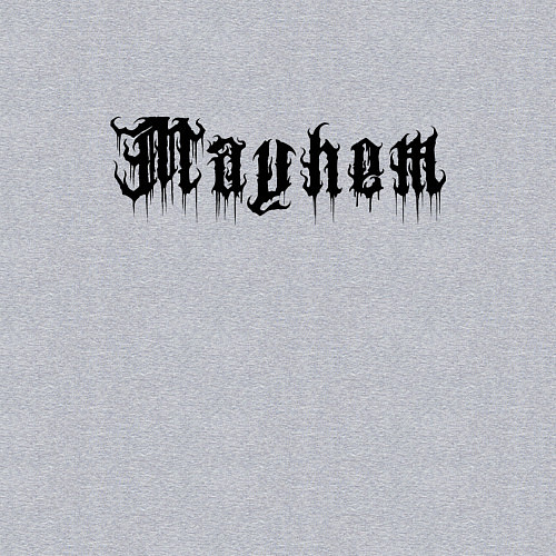 Мужской свитшот Mayhem - phrase / Меланж – фото 3