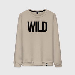 Свитшот хлопковый мужской Wild, цвет: миндальный
