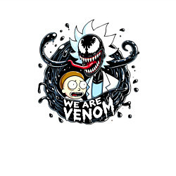 Свитшот хлопковый мужской Morty and Rick-Venom - meme, цвет: белый — фото 2