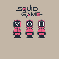 Свитшот хлопковый мужской Squid games, цвет: миндальный — фото 2