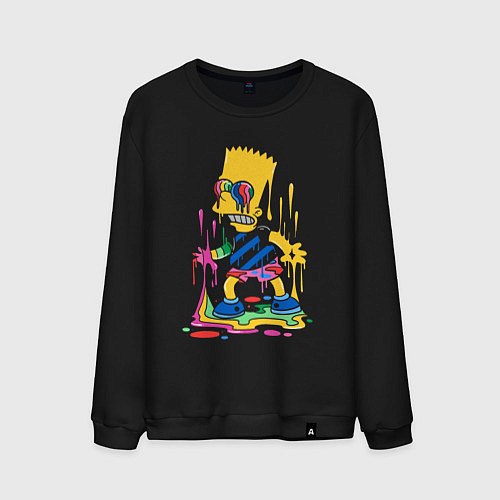 Мужской свитшот Color Bart / Черный – фото 1