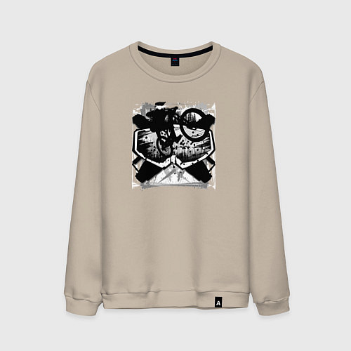 Мужской свитшот Лесные райдеры / Миндальный – фото 1