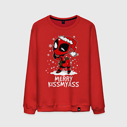 Мужской свитшот Deadpool - merry kiss my ass