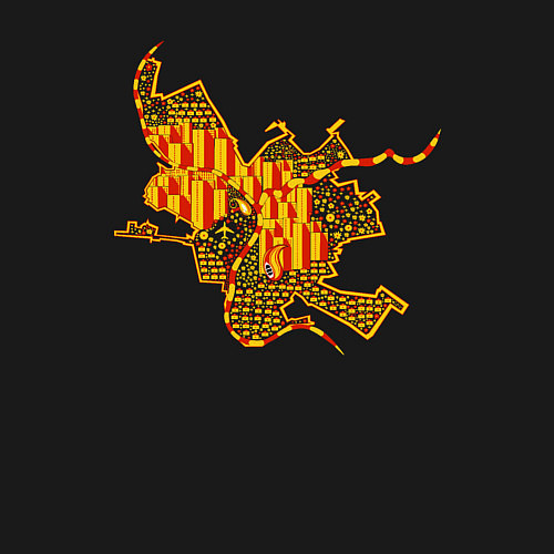 Мужской свитшот Омск / Черный – фото 3