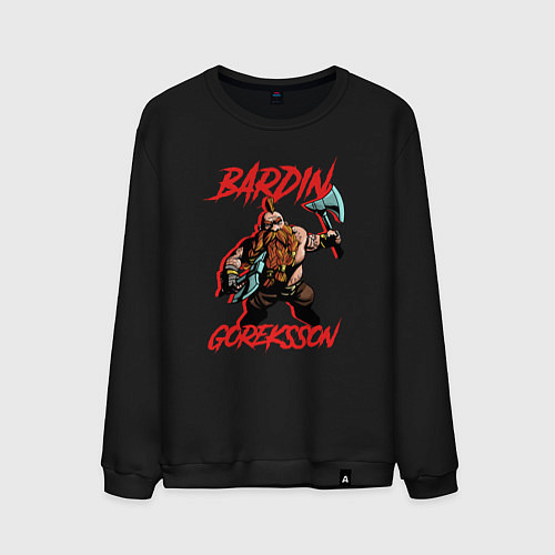 Мужской свитшот Bardin Goreksson - Warhammer Vermintide / Черный – фото 1