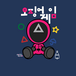 Свитшот хлопковый мужской Squid game boy, цвет: тёмно-синий — фото 2