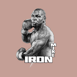 Свитшот хлопковый мужской Боксер Майк Тайсон, цвет: пыльно-розовый — фото 2