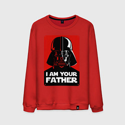 Свитшот хлопковый мужской Darth Vader, цвет: красный