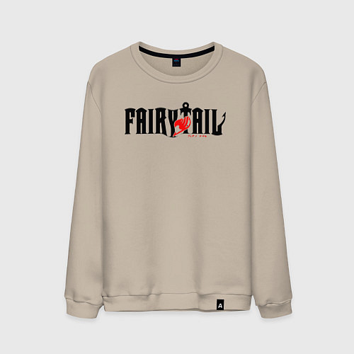 Мужской свитшот Аниме - хвост феи / Миндальный – фото 1