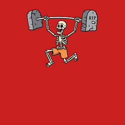 Свитшот хлопковый мужской Skeletor gym, цвет: красный — фото 2