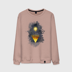 Свитшот хлопковый мужской Росток идеи, цвет: пыльно-розовый