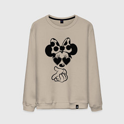 Мужской свитшот Минни в очках - для пары