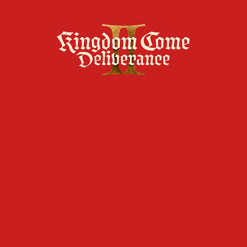 Мужской свитшот Kingdom Come Deliverance 2 logo / Красный – фото 3