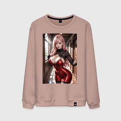 Мужской свитшот Девушка в коридоре