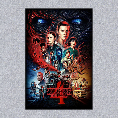 Мужской свитшот Stranger Things 4 / Меланж – фото 3