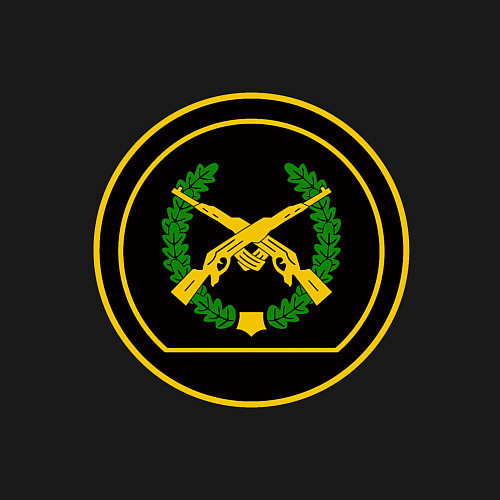 Мужской свитшот Мотострелковые войска: шеврон без текста / Черный – фото 3