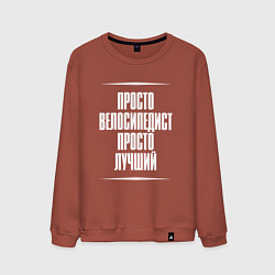 Мужской свитшот Просто велосипедист просто лучший